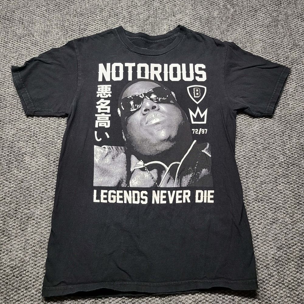 Brooklyn Mint Biggie Smalls T-Shirt Sz M Black Hip Hop Rap Tee Notorious B.I.G.
